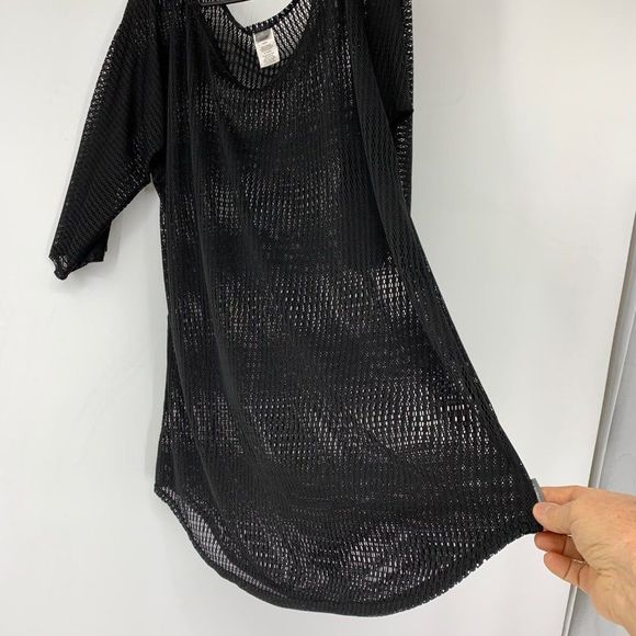 O'neill Swim Cover Size XL Net Black 3/4 sleeve Light weight v-neck 3271 - Picture 8 of 14